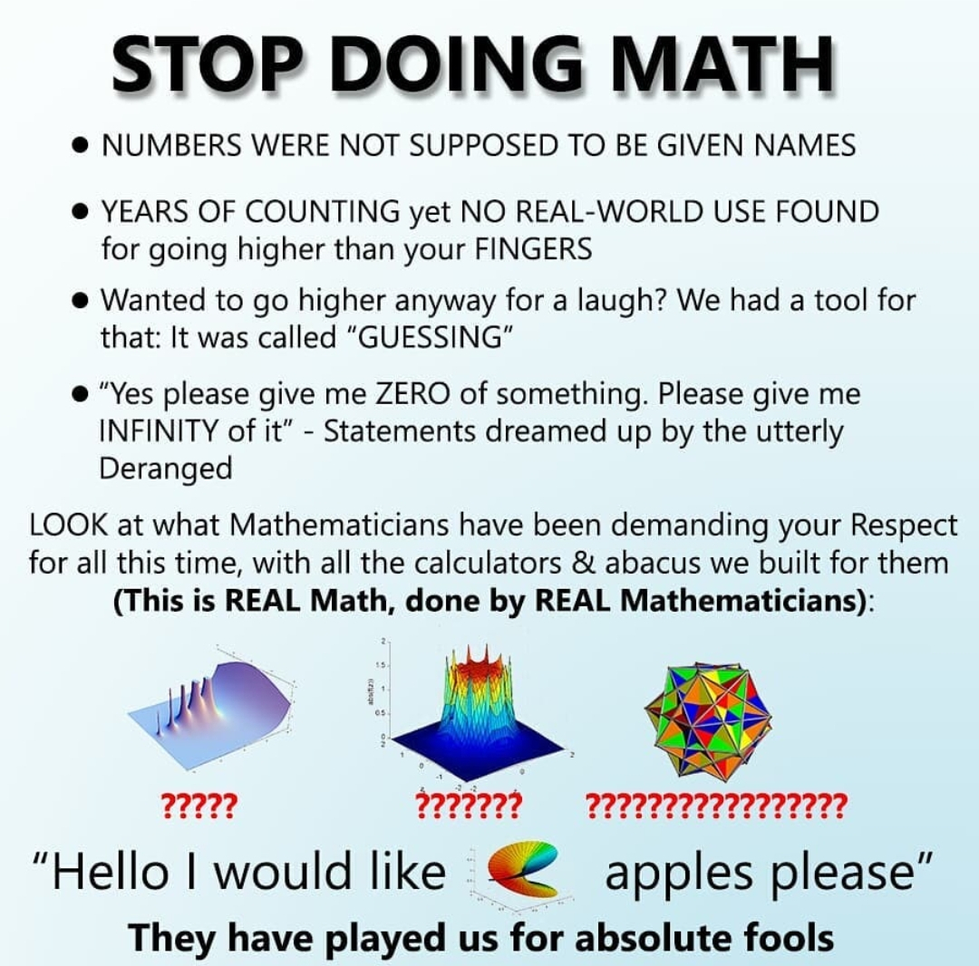 Stop Doing Math